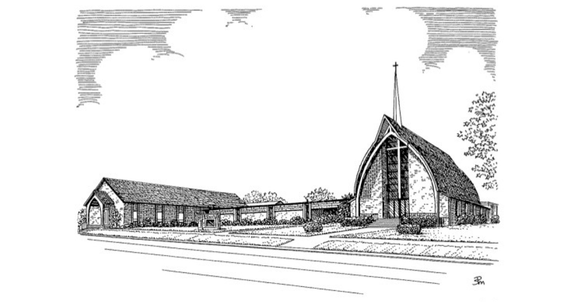 Architectural drawing of Lyons Community Church