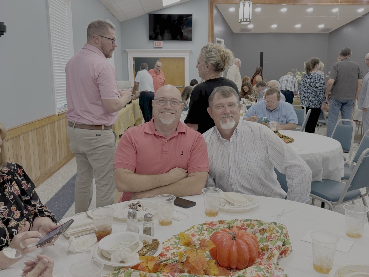 Church members sharing fellowship